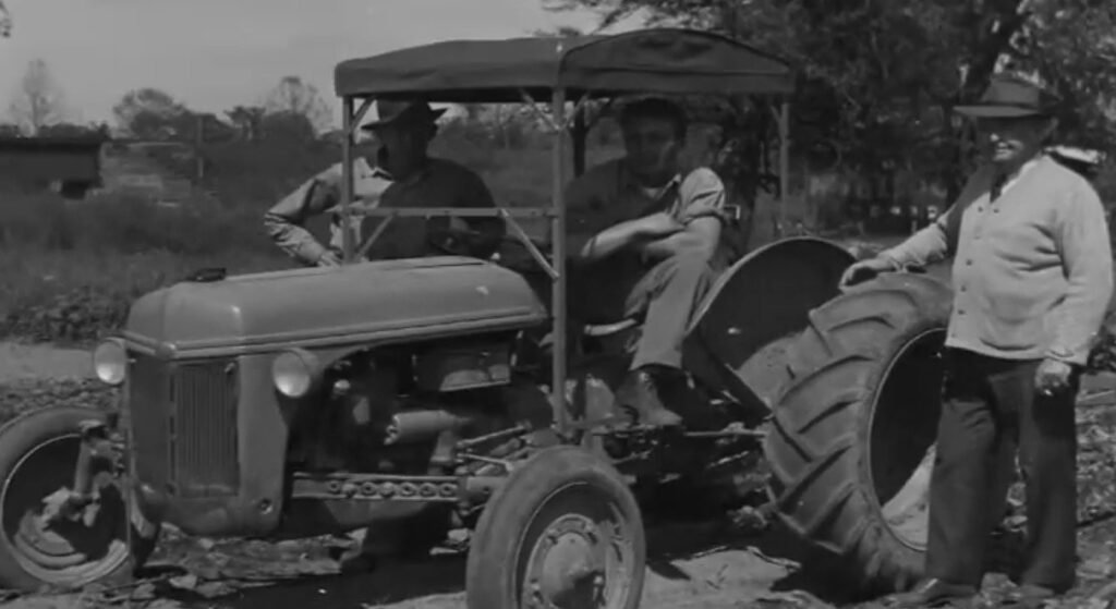 A sunshade for an early model Ford.